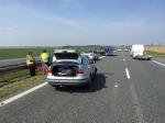 10 aut zderzyło się w 4 kolizjach na autostradzie A4