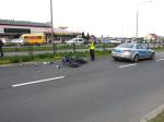 Kierowca fiata spowodował zderzenie z motorowerem