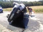 19-letni kierowca audi dachował pod Opolem