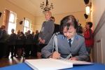 Nadinsp. Irena Doroszkiewicz witana z honorami w opolskiej komendzie