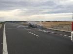 Samochód doszczętnie spłonął na autostradzie A4