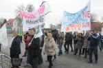 Mieszkańcy gminy Dobrzeń Wielki protestowali blokując drogi