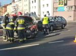 Dwa auta zderzyły na skrzyżowaniu ul. 1 Maja i Plebiscytowej