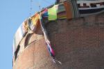 Ogromny szal ozdobił Wieżę Piastowską