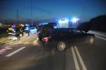 Kolizja audi i bmw na obwodnicy Opola