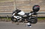  Wypadek na A4. Motocykl zderzył się z osobówką.