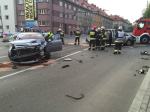 Groźny wypadek w Opolu. Jedna osoba ciężko ranna. 