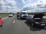 Dwie kolizje na autostradzie A4
