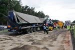 Zderzenie 6 ciężarówek na A4. Autostrada zablokowana.