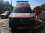Zderzenie karetki pogotowia i audi na ul. Ozimskiej