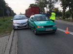 Toyota i volkswagen zderzyły się w Lędzinach