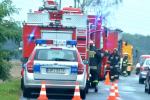 Nissan micra wypadł z drogi pod Lubszą