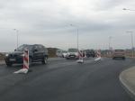 Kierowcy jeżdżą już częścią nowego ronda w Karczowie