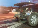 Nissan i volkswagen zderzyły się na ul. Sandomierskiej