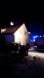 Pożar w domu jednorodzinnym w Luboszycach