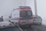 Cztery auta i autobus zderzyły się we mgle