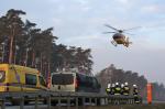 Zderzenie dwóch busów na autostradzie A4. Ranne 3 osoby.