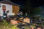 Pożar altany na działce w Opolu