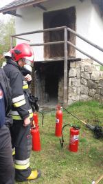 Pożar na jarmarku w bierkowickim skansenie