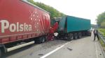 Dwie ciężarówki zderzyły się na autostradzie A4