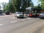 Autobus MZK zderzył się z autem osobowym