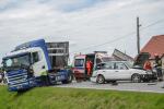 Zderzenie osobówki, tira i busa na trasie Opole-Brzeg
