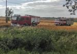   Duży pożar jęczmienia w Dobiercicach
