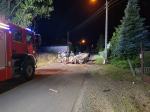 Dachowanie bmw w Bogacicy. Kierowca sam wyszedł z auta i oddalił się