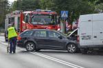 Zderzenie dwóch aut w Niemodlinie. Jedna osoba ranna