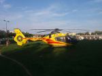 Helikopter LPR lądował na opolskiej Malince