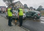 Zderzenie dwóch samochodów w Kostowie