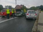 Zderzenie dwóch samochodów w Kostowie