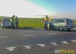 Wypadek Ligota Dolna. Kierowca z dwuletnim dzieckiem trafili do szpitala