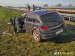 Zakrzów: Opel dachował na A4