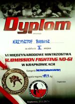 Aspirant z pasją i wynikami w jiu-jitsu