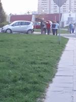 Zderzenie Toyoty i Mercedesa na Cieszyńskiej