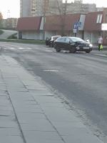 Zderzenie Toyoty i Mercedesa na Cieszyńskiej