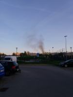 Kłęby dymu nieopodal ulicy Wschodniej, głupi wybryk?