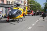 Śmigłowiec LPR uległ awarii na Oleskiej. Ulica jest zablokowana