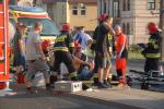 Zderzenie osobówki z busem na skrzyżowaniu Pużaka z Sosnkowskiego. Są ranni