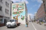 Mural miał przetrwać lata, a zniknął razem z Krakowską 32