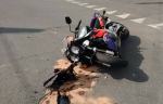 Zderzenie osobówki i motocykla w Białej