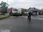 Dwie ciężarówki zderzyły się na krajowej 11 w Byczynie