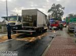Dwie ciężarówki zderzyły się na krajowej 11 w Byczynie