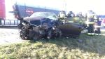 Zderzenie citroena z tirem w Chrząstowicach. Jedna osoba ranna