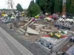 Dewastacja nagrobków na cmentarzu w Michałowie. Czy była celowa?