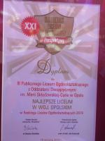 Licea i technika z Opola na wysokich pozycjach w ogólnopolskim rankingu!