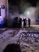 Pożar samochodu osobowego w Ozimku