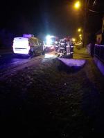 Kolizja samochodów w Grodźcu