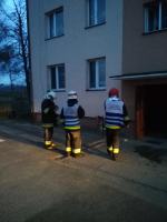 Strażacy walczyli z pożarem mieszkania w Kozłowicach